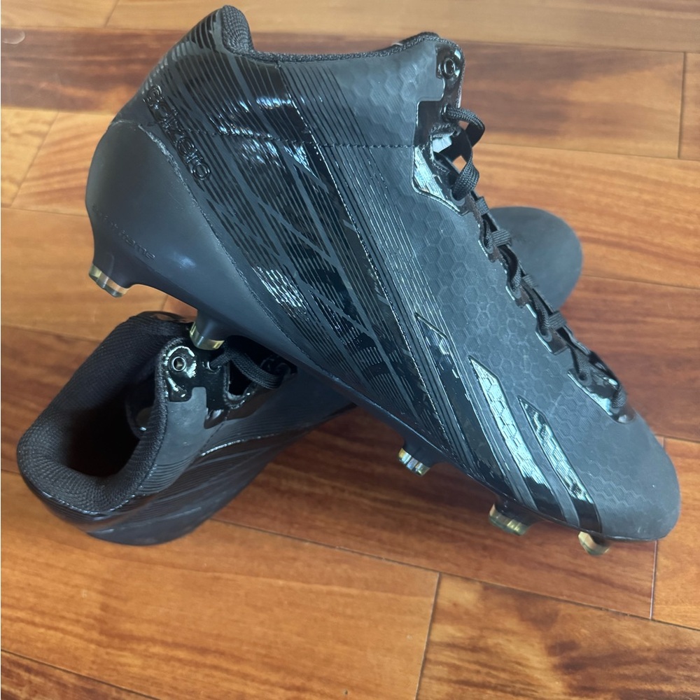 Adidas Black adizero 5-star 2.0 football cleats